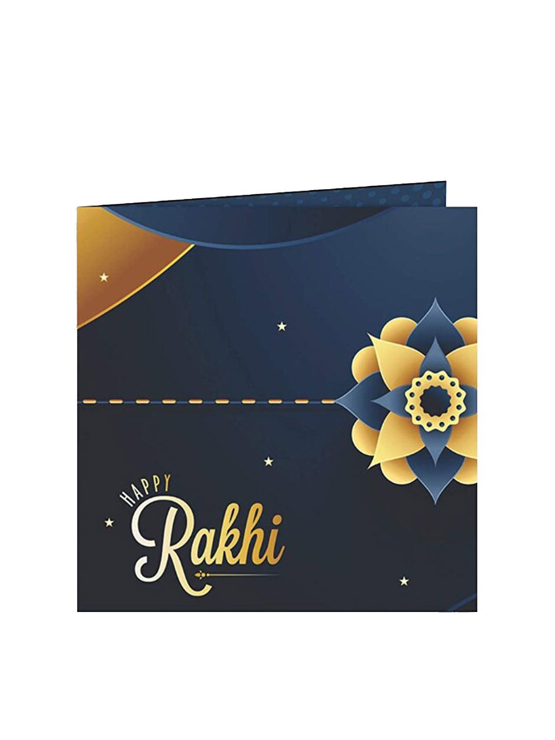 Anouk Butterfly Beaded Rakhi Greeting Card & Roli Chawal Card