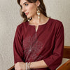 Dhiyona IE Embroidered Pure Cotton Tunic With Trouser