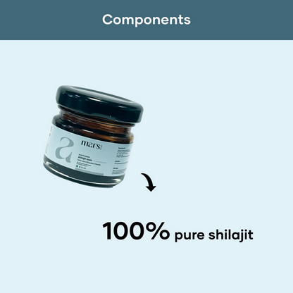 Pure Himalayan salt from Mars By GHC Ayurvedic products, showing coarse pink salt crystals in a clear container.
