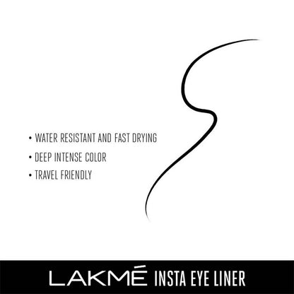 Lakme Insta Eye Liner -Black - Indyancart