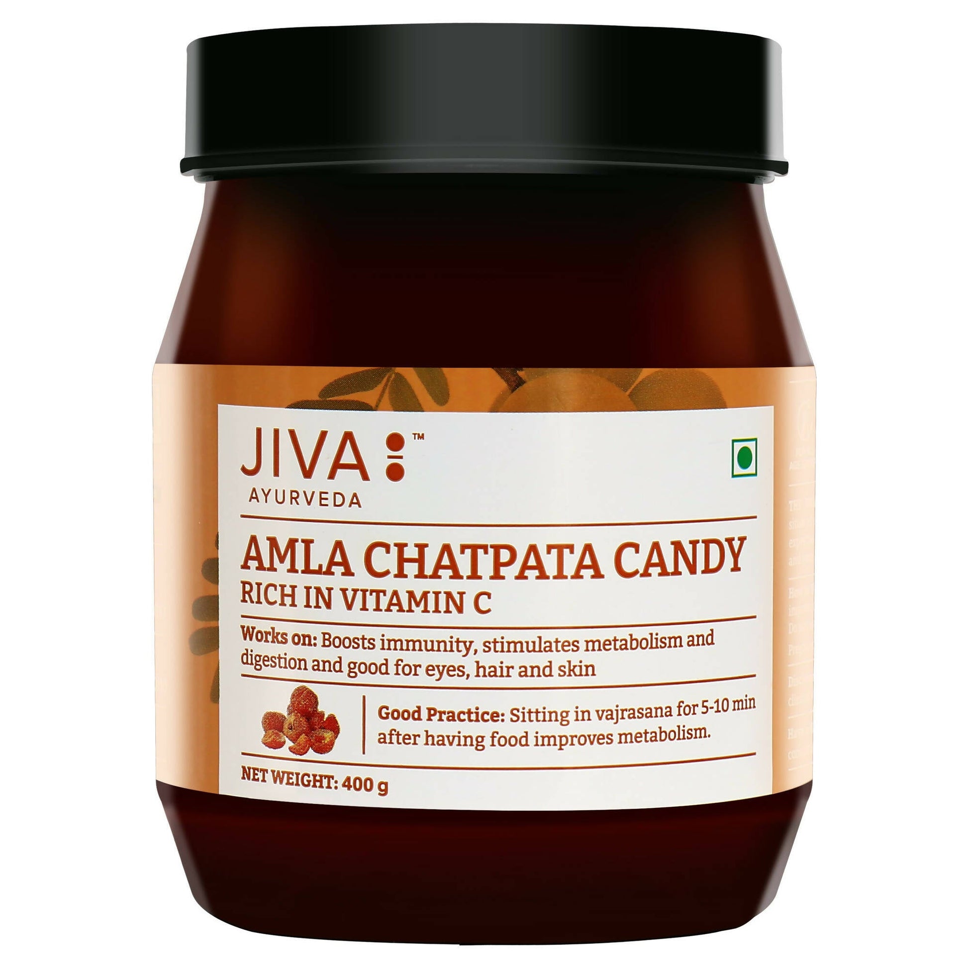 Jiva Ayurveda Chatpata Amla Candy - Indyancart