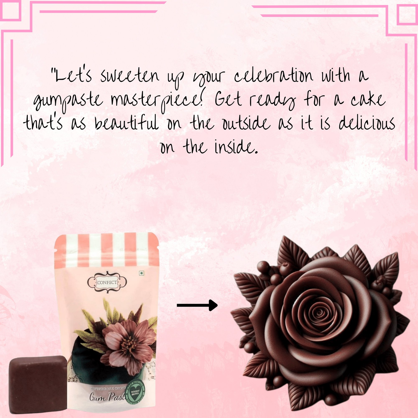 Confect Woodsy Brown | Edible Gum paste