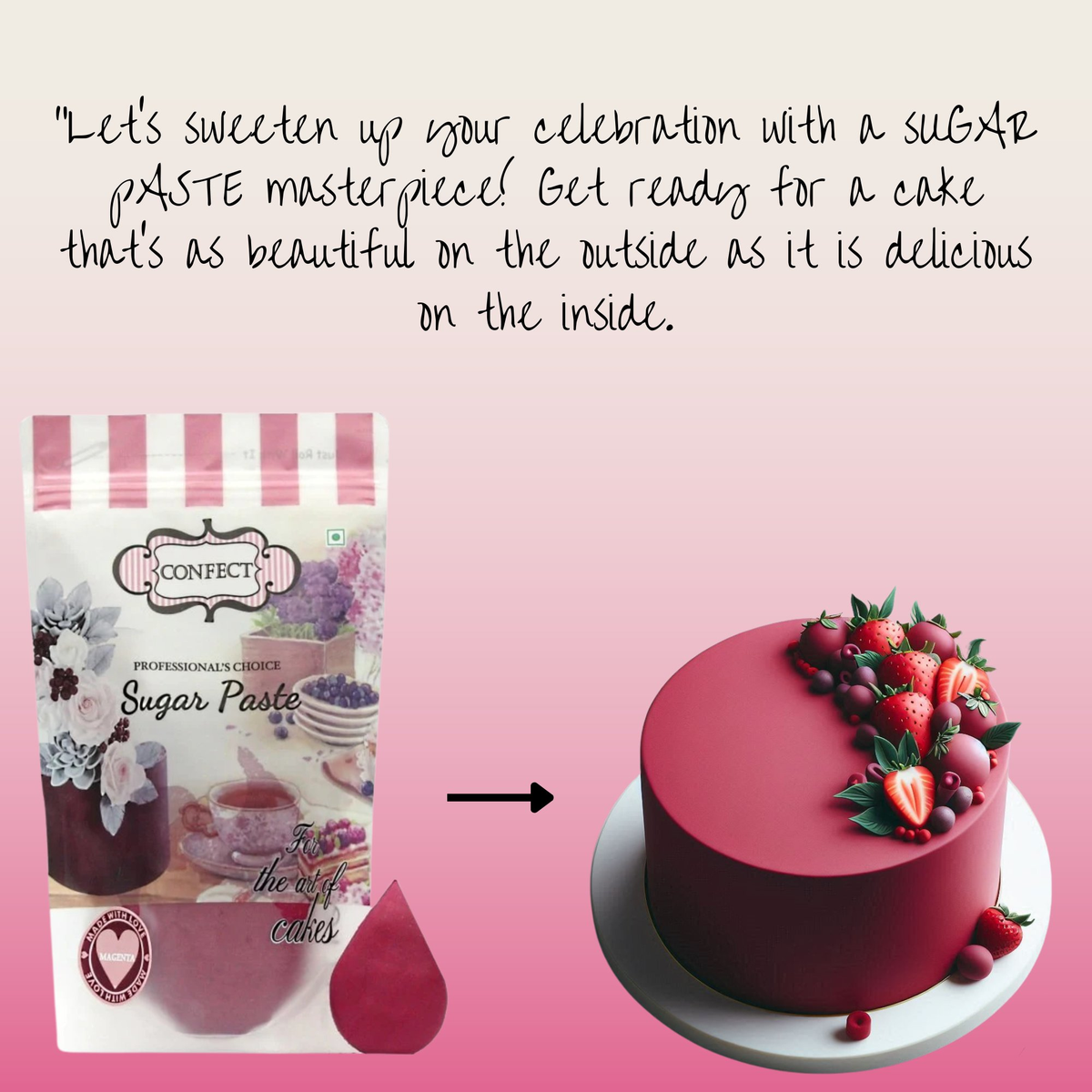 Confect Burgundy Fondant | Edible Sugarpaste