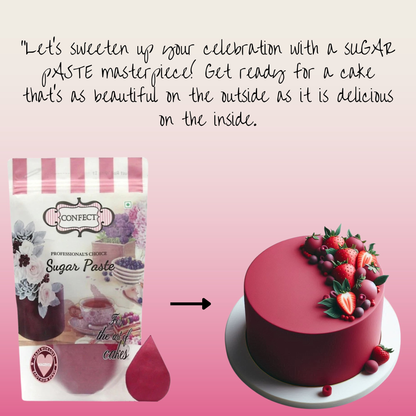 Confect Burgundy Fondant | Edible Sugarpaste