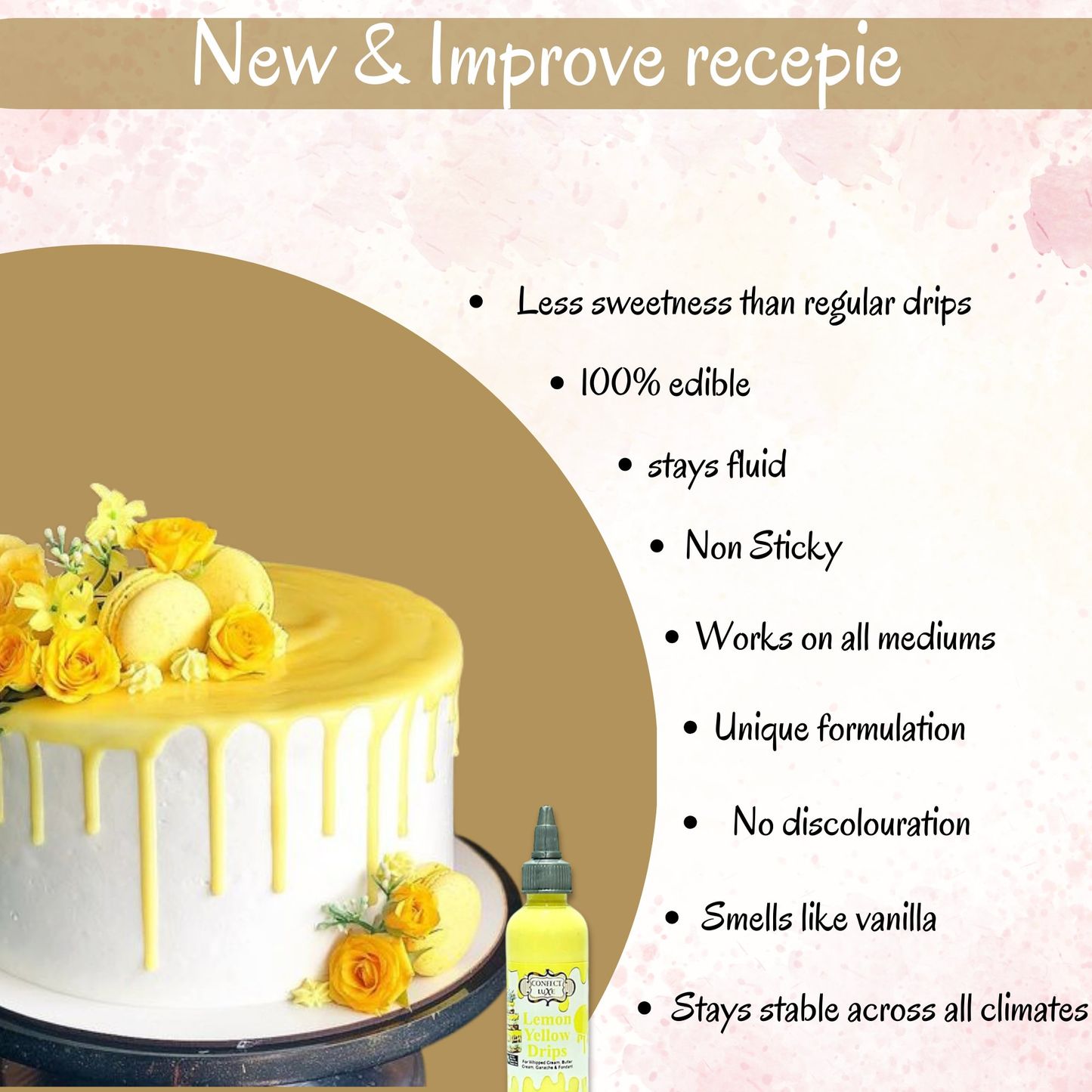 Confect Lemon Yellow | Edible Drips