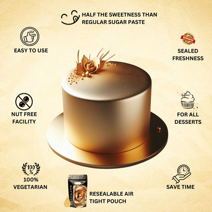 Confect Glistening Gold | Edible Sugar Paste