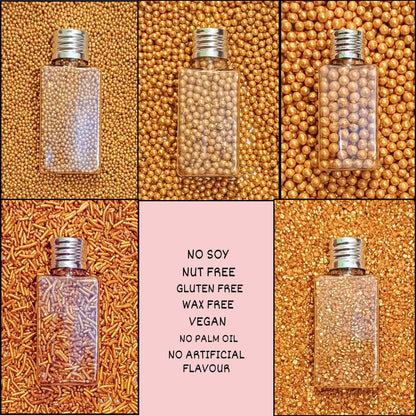 Confect Sprinkles for Cakes & Cupcakes Decoration | USP-22(Gold)