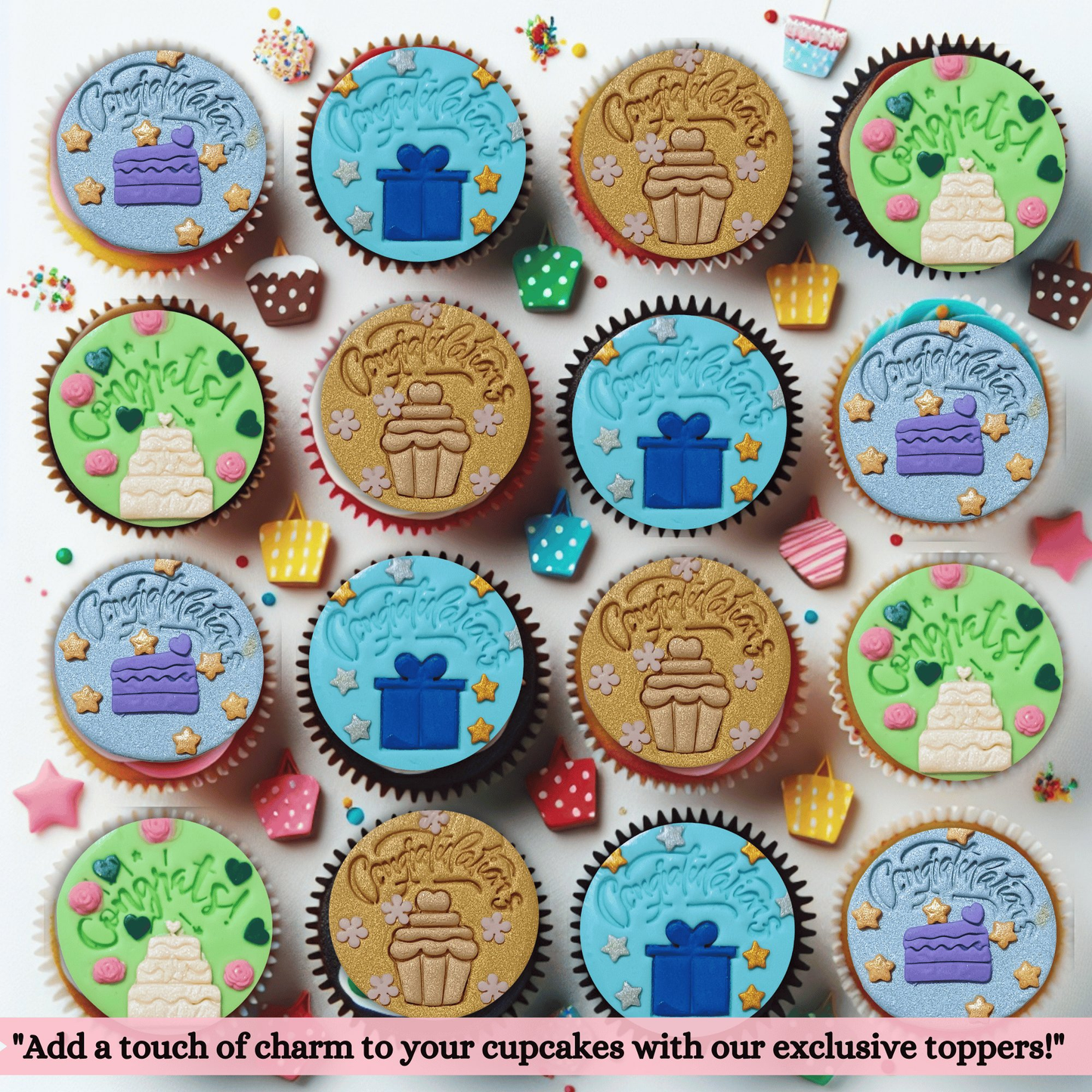 Confect Congrats & Congratulations | Edible Celebration Topper