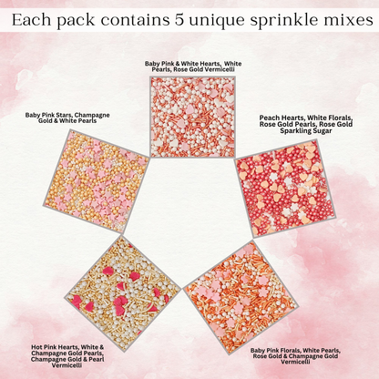 Confect Valentine Sprinkles | 09 Edible Decoration for Baking & Dessert