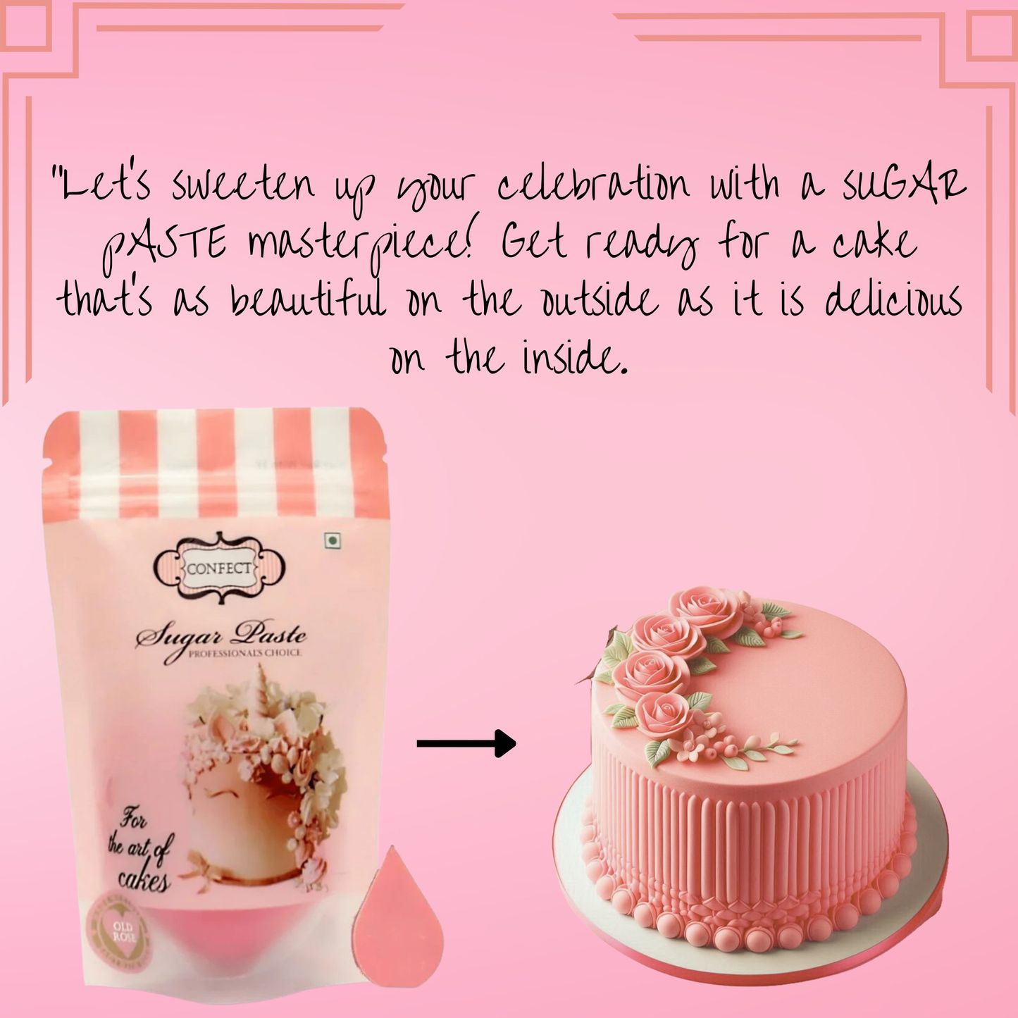 Confect Old Rose Fondant | Edible Sugarpaste