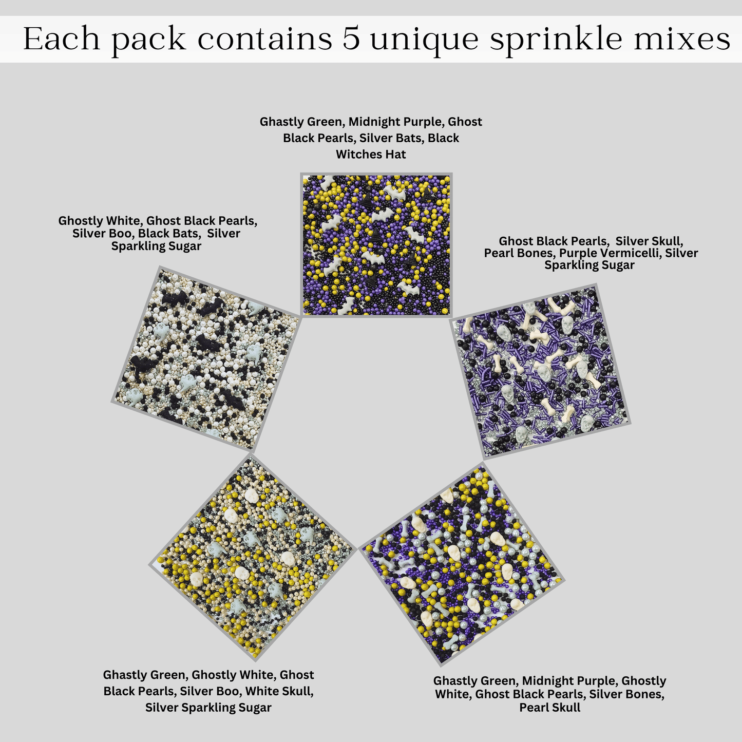 Confect Halloween sprinkles Multipack 1 (New)