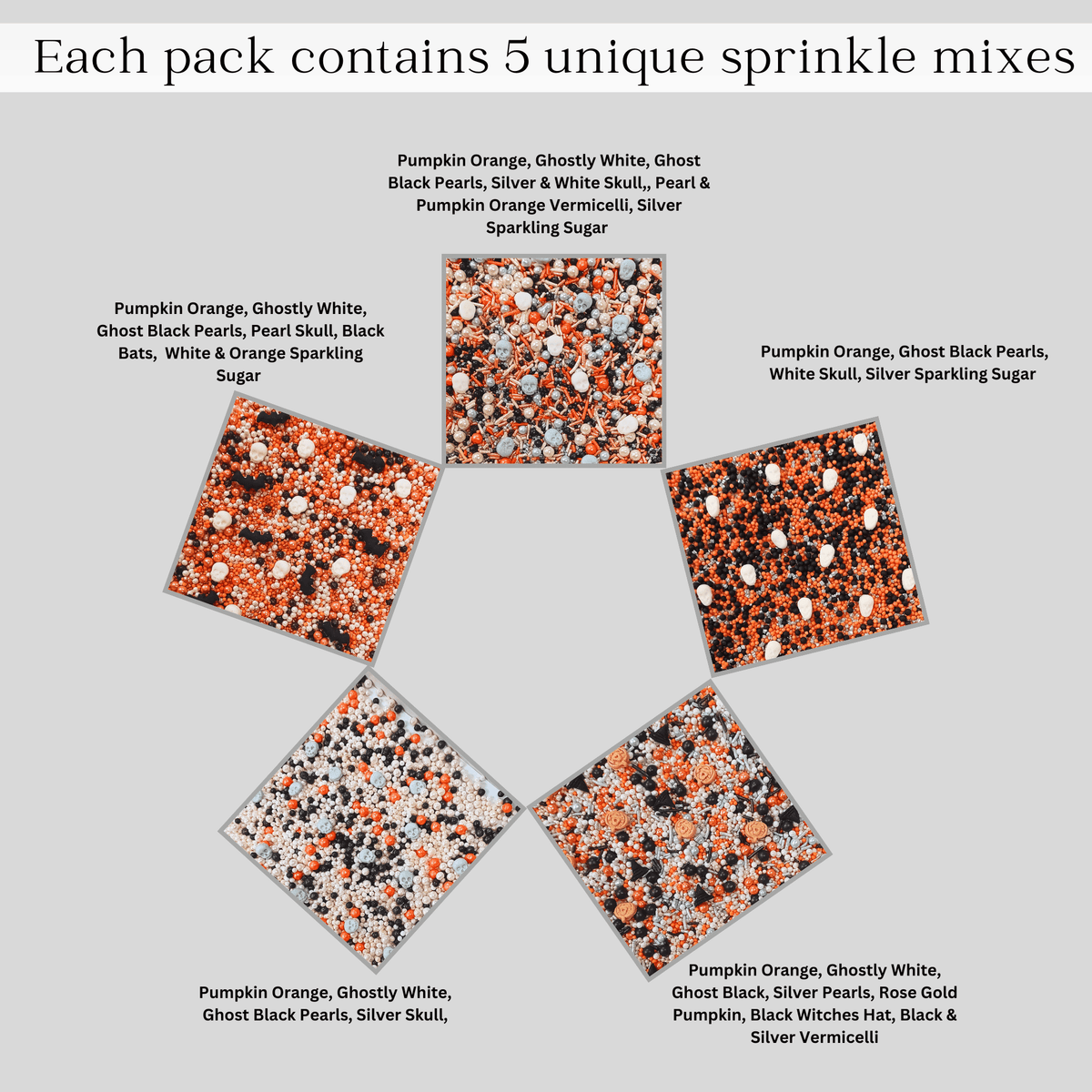 Confect Halloween sprinkles Multipack 3 (New)
