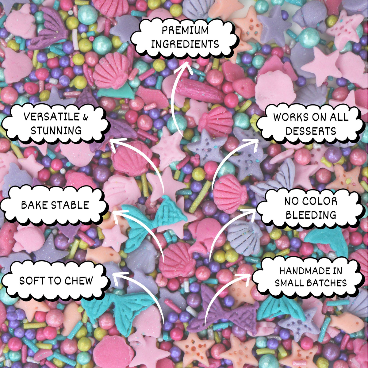 Confect Under the Sea Sprinkles for Decoration 01