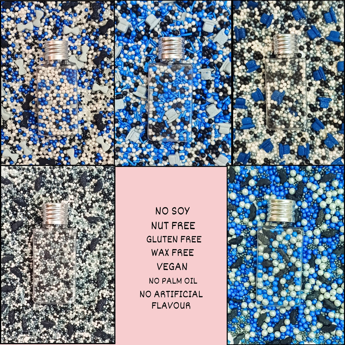 Confect Black, Blue & White | (02) Father's Day Sprinkles