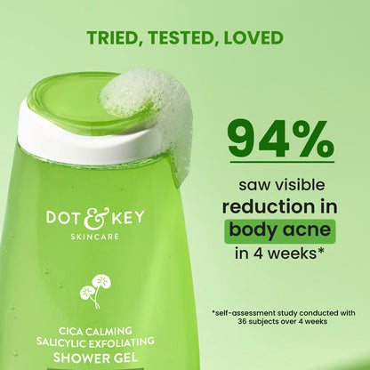 Dot & Key Cica + 1% Salicylic Acid Exfoliating Shower Gel