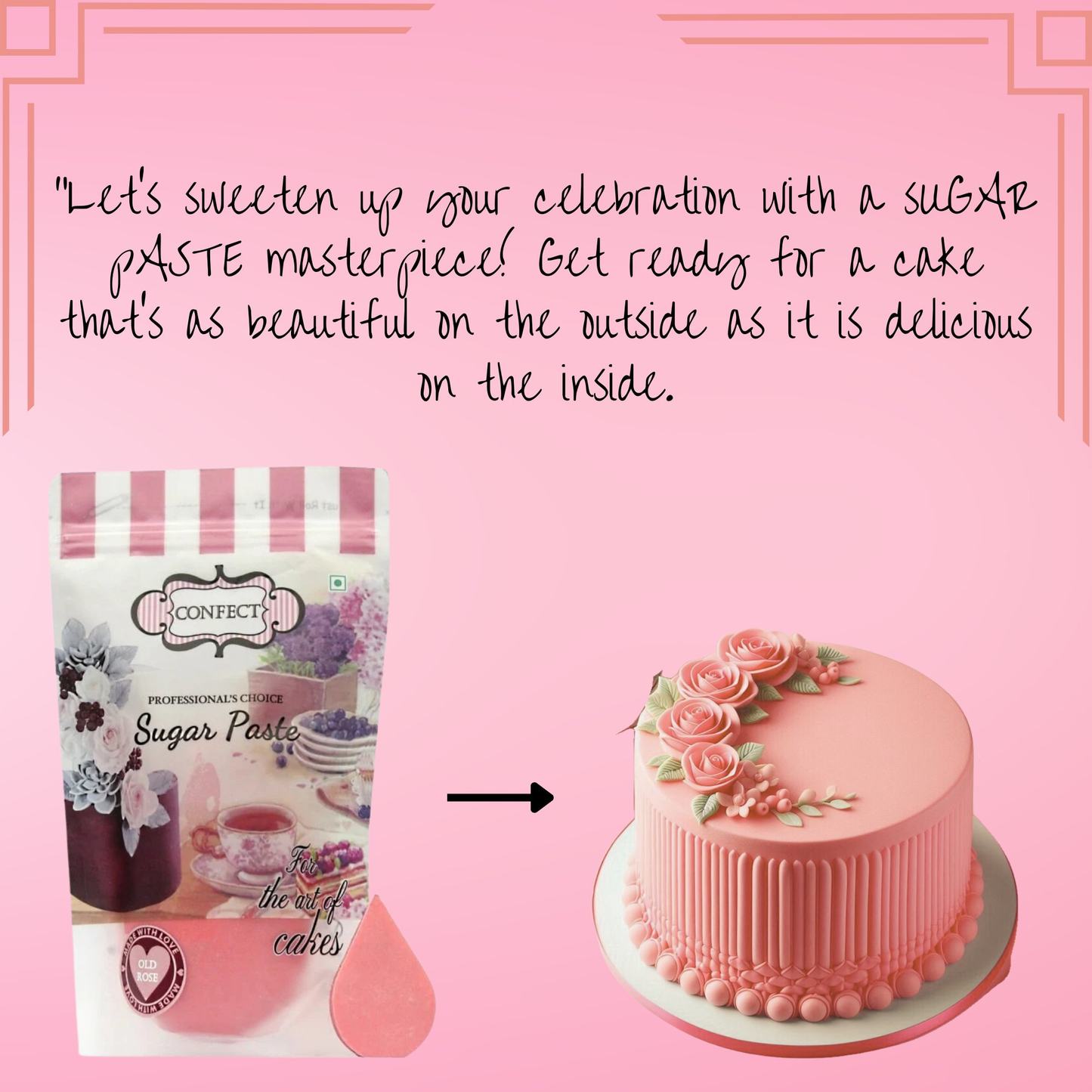Confect Old Rose Fondant | Edible Sugarpaste