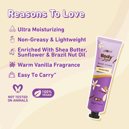 Plum Goodness Vanilla Vibes Hand Cream by Plum Body Lovin' - 30 g