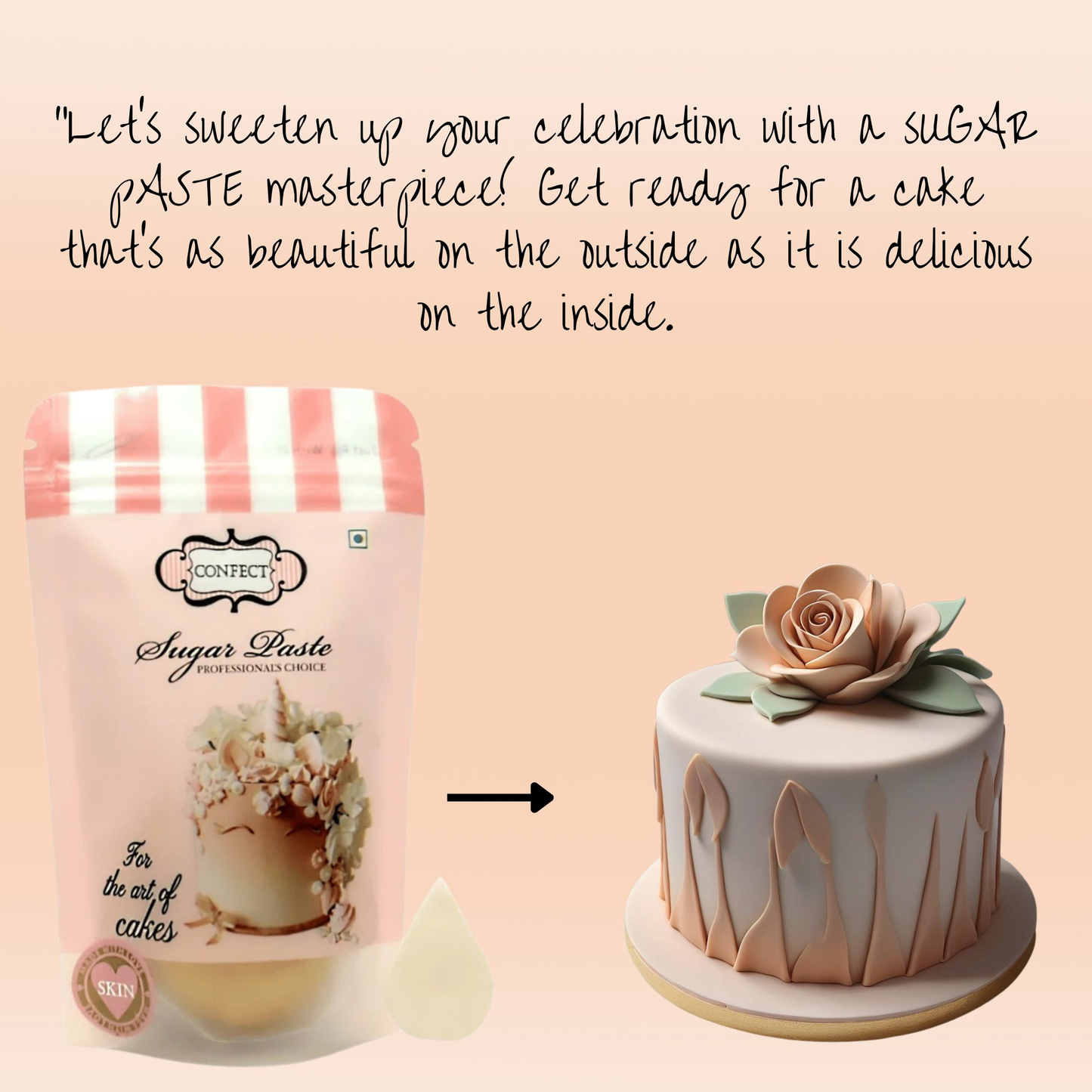 Confect Skin Sugarpaste Fondant | Edible Sugarpaste