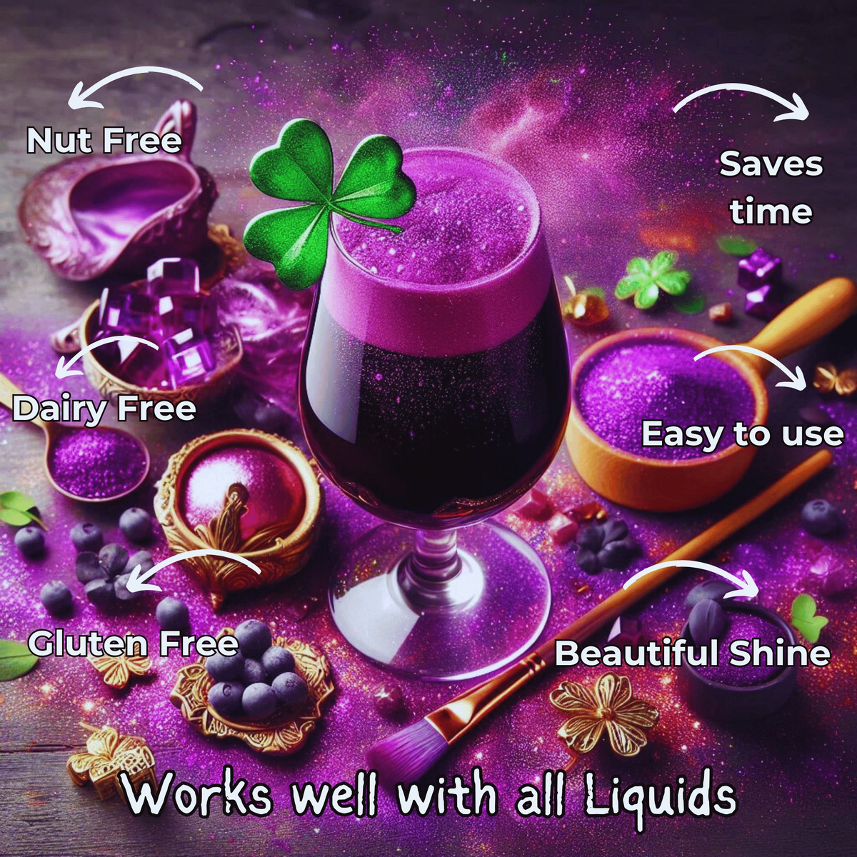 Confect Iris Purple | Edible Luster Dust