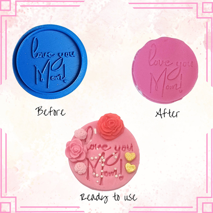 Confect Toppers Cutters | Best Mom Ever Topper Cutter | Fondant Cutter (MDay-Cutters-02)