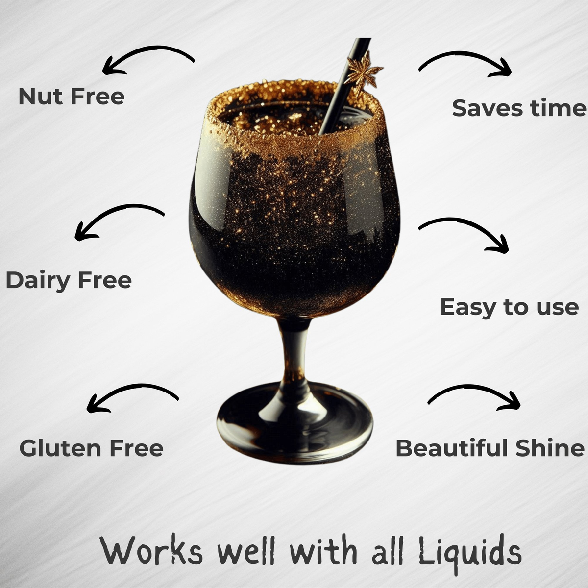 Confect Tulip Black | Edible Luster Dust