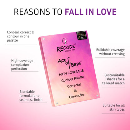 Recode Beauty Concealer, Colour Corrector & Contour Palette