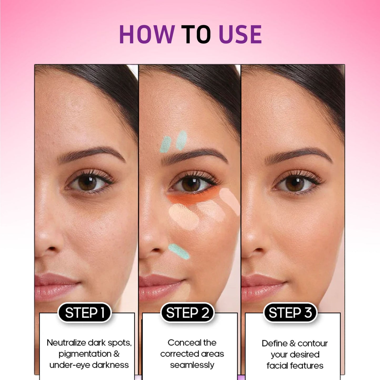 Recode Beauty Concealer, Colour Corrector & Contour Palette