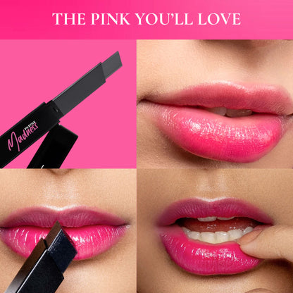 RENEE Madness Ph Lipstick - Black Lipstick With Glossy Pink Payoff - Long Lasting Nourishment