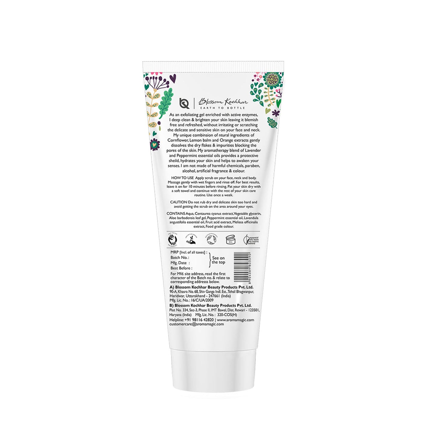 Aroma Magic Peppermint Exfol Gel- Treats Blackheads Refreshes & Brightens