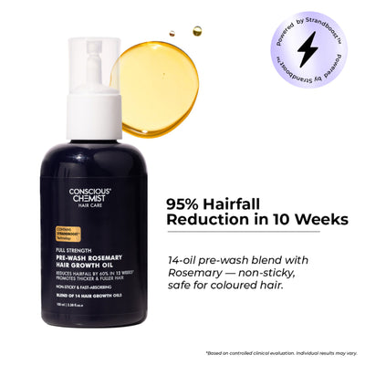 Conscious Chemist Full Strength Pre Wash Rosemary Hair Growth Oil