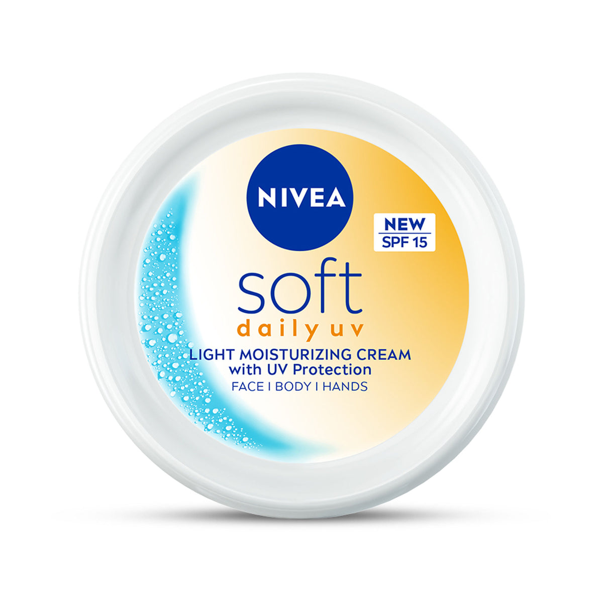 NIVEA Soft Face Moisturizer Daily UV Light Moisurising Day cream with SPF 15