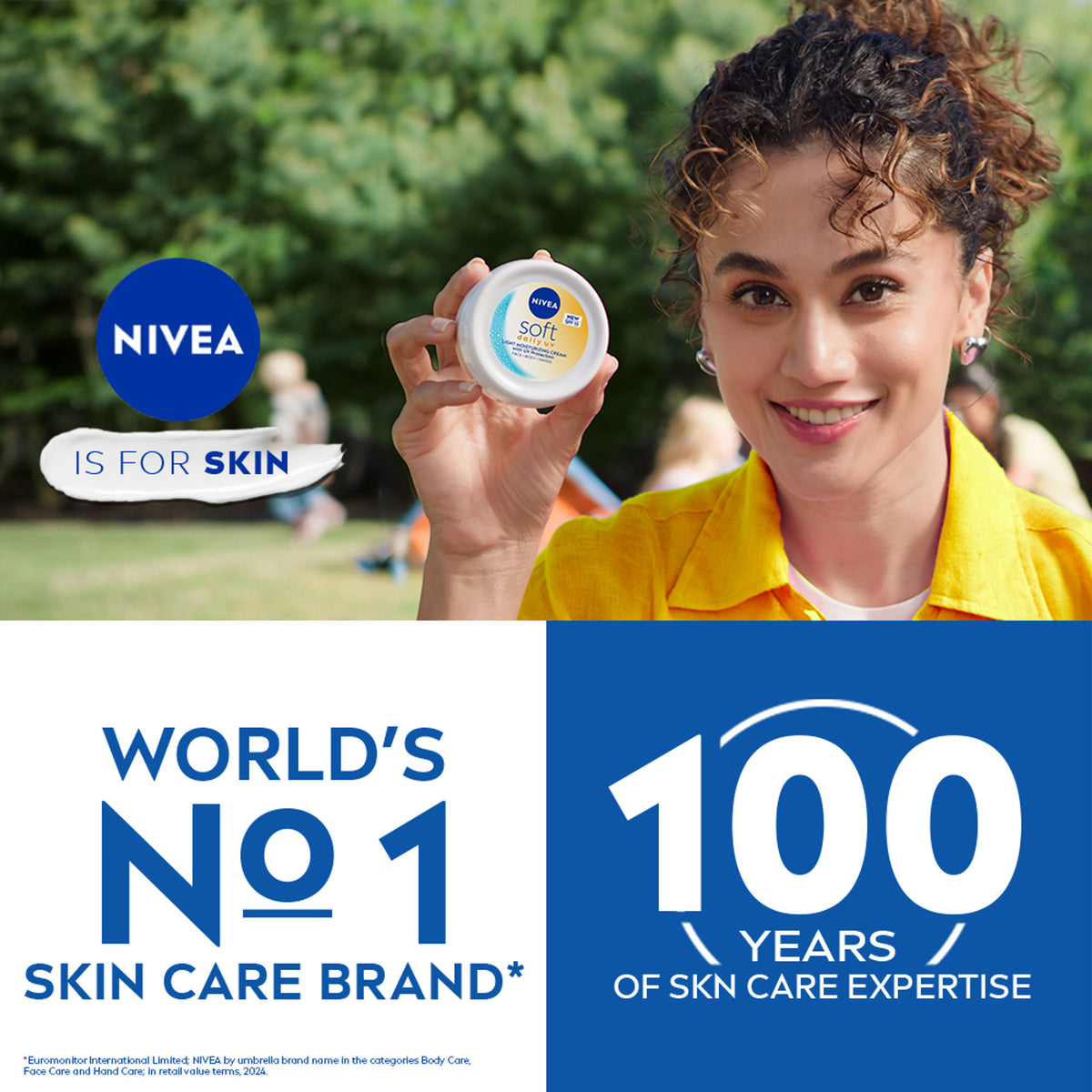 NIVEA Soft Face Moisturizer Daily UV Light Moisurising Day cream with SPF 15