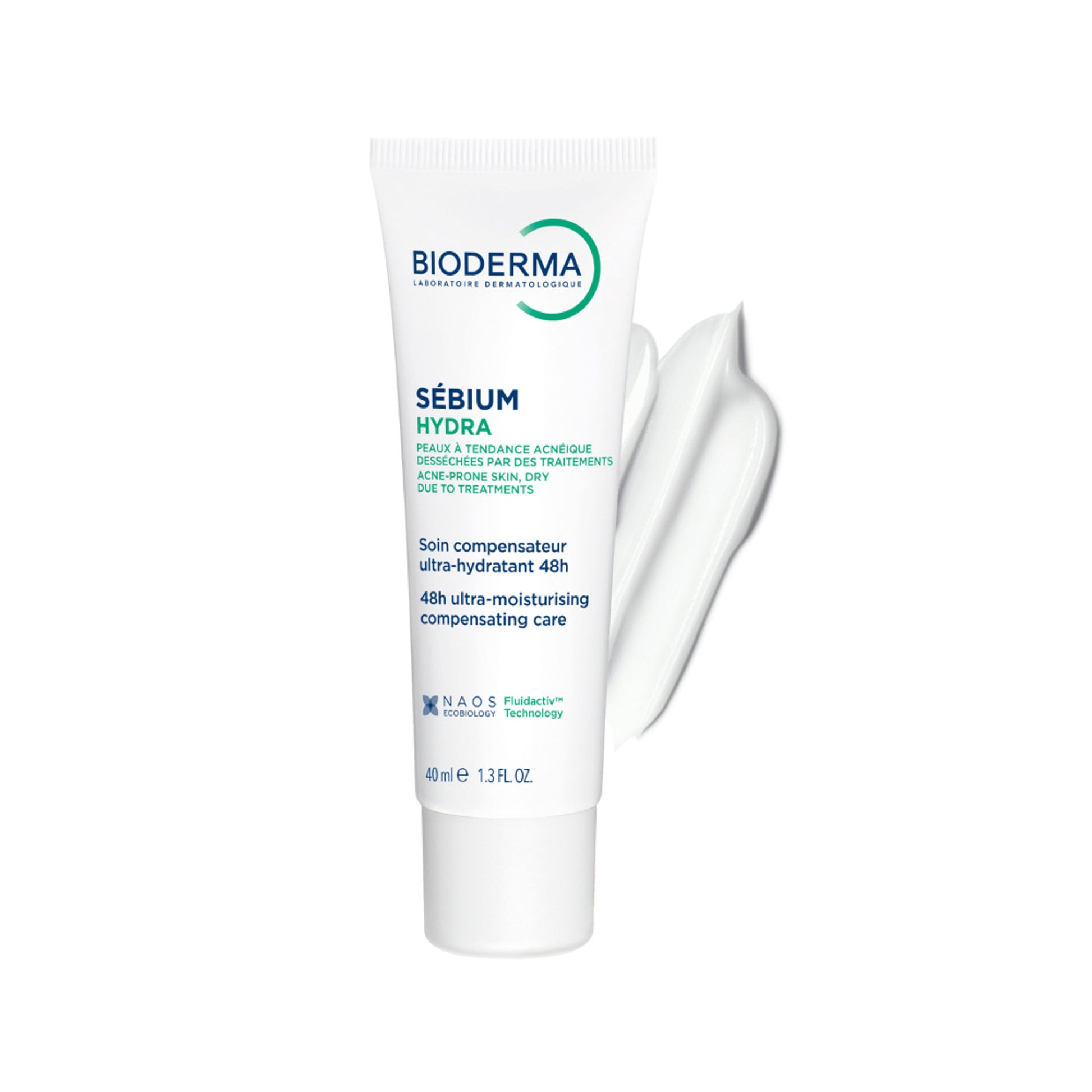 Bioderma Moisturizer Sebium Hydra for Oily, Acne-Prone Skin with Ceramides for 24H Hydration