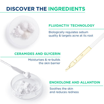 Bioderma Moisturizer Sebium Hydra for Oily, Acne-Prone Skin with Ceramides for 24H Hydration