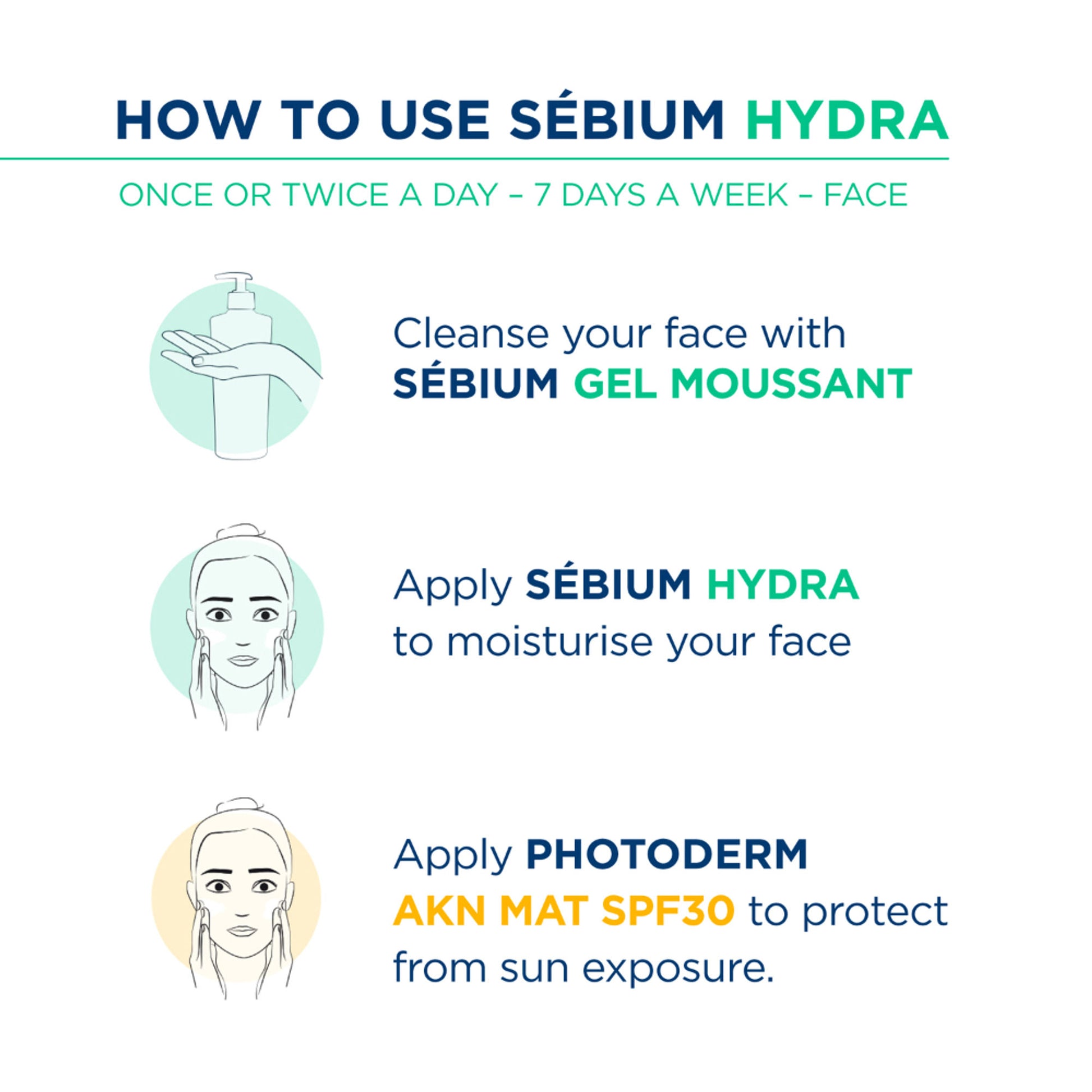 Bioderma Moisturizer Sebium Hydra for Oily, Acne-Prone Skin with Ceramides for 24H Hydration