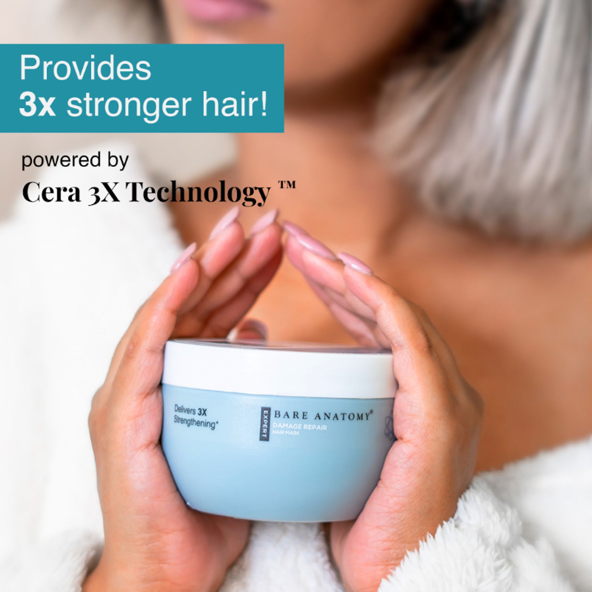 Bare Anatomy Damage Repair Hair Mask Hair Mask For Dry & Frizzy Hair with Coconut Milk Protein