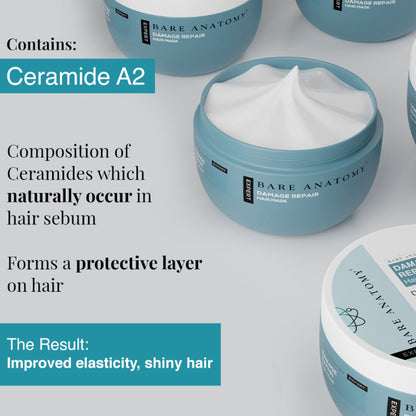 Bare Anatomy Damage Repair Hair Mask Hair Mask For Dry & Frizzy Hair with Coconut Milk Protein