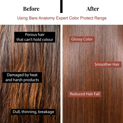 Bare Anatomy Hair Color Protect Shampoo, 8 Week Hair Colour Retention Shampoo for Dry & Frizzy Hair