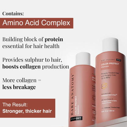 Bare Anatomy Hair Color Protect Shampoo, 8 Week Hair Colour Retention Shampoo for Dry & Frizzy Hair