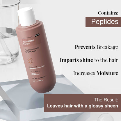 Bare Anatomy Volumizing Shampoo with Peptides & Rich Milk Protein for Thin & Flat Hair