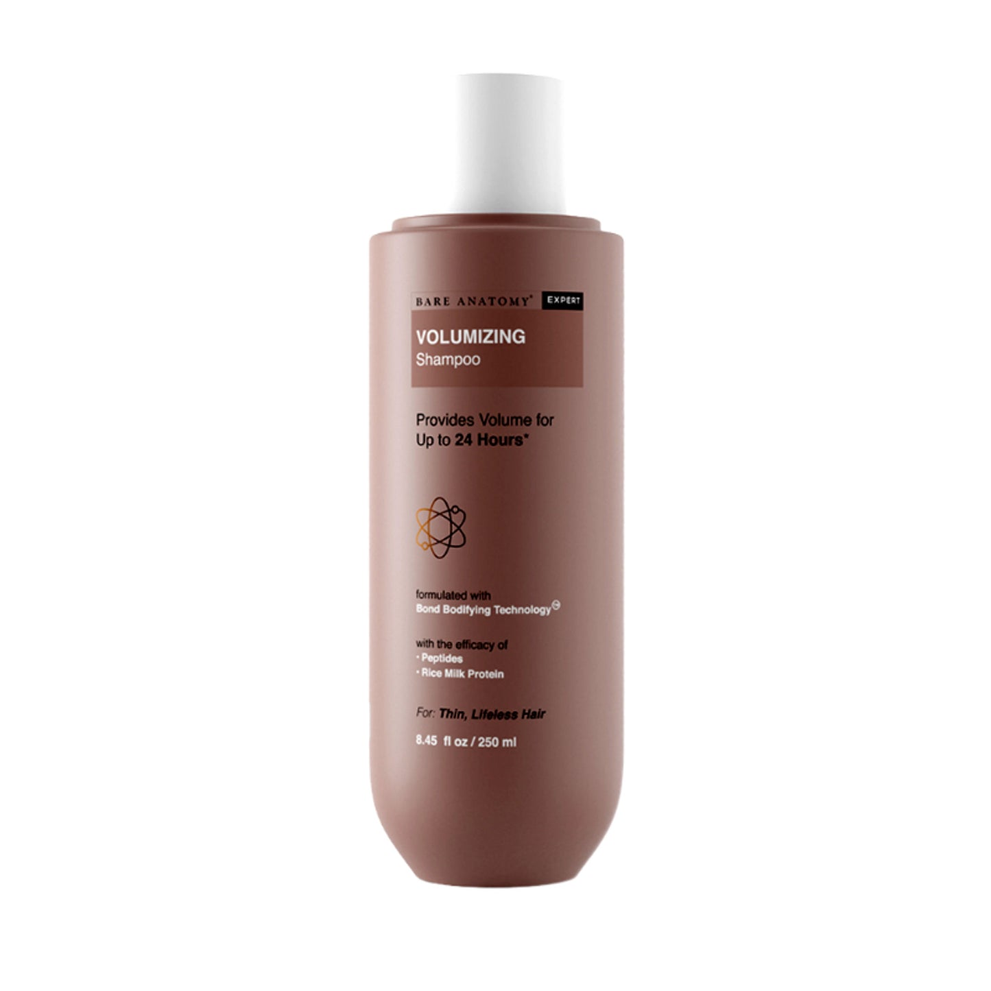 Bare Anatomy Volumizing Shampoo with Peptides & Rich Milk Protein for Thin & Flat Hair