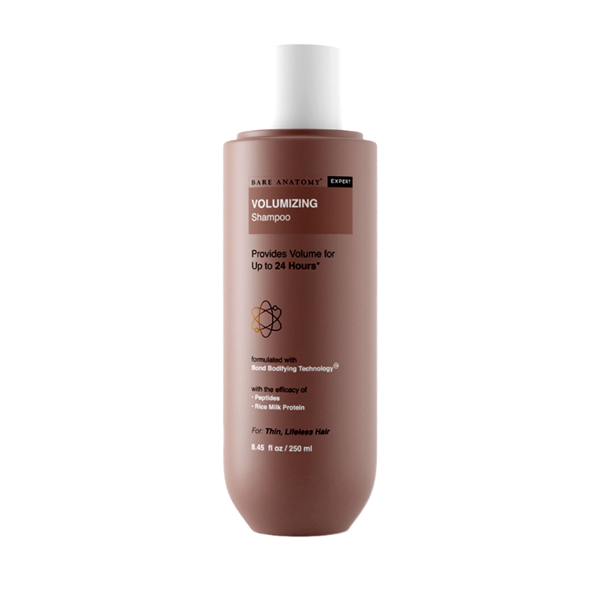 Bare Anatomy Volumizing Shampoo with Peptides & Rich Milk Protein for Thin & Flat Hair