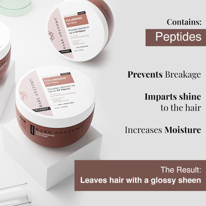 Bare Anatomy Volumizing Hair Mask with Peptides Hair Mask For Dry & Frizzy Hair Men & Women