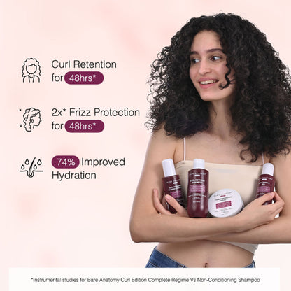 Bare Anatomy Curl Enhancing Hair Mask Coconut Oil & Castor Oil Hair Mask for Dry & Frizzy Hair