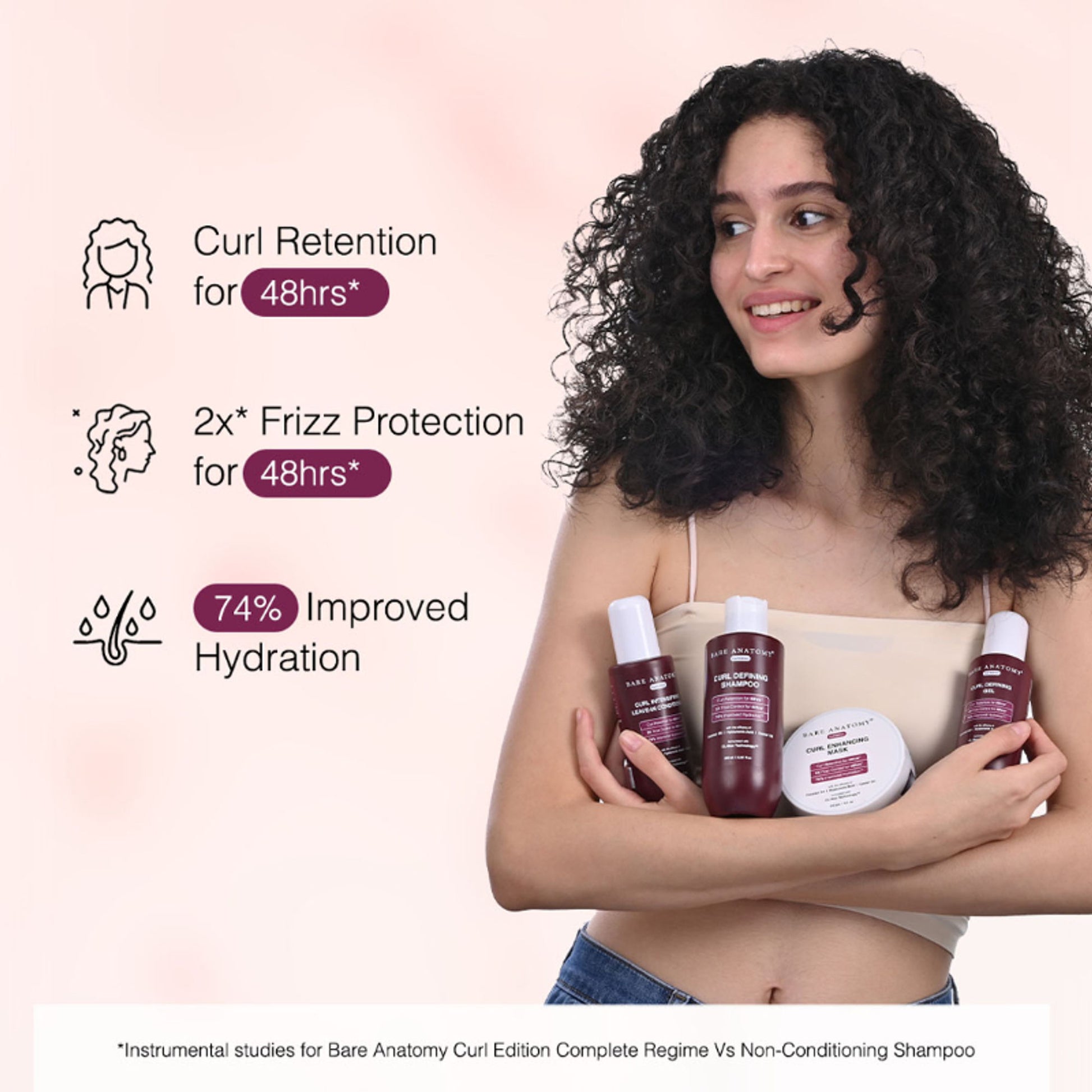 Bare Anatomy Curl Intensifying Leave-In Conditioner With Coconut Oil- Hyaluronic Acid & Castor Oil