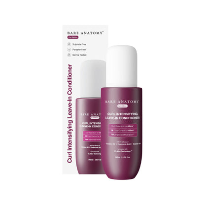 Bare Anatomy Curl Intensifying Leave-In Conditioner With Coconut Oil- Hyaluronic Acid & Castor Oil