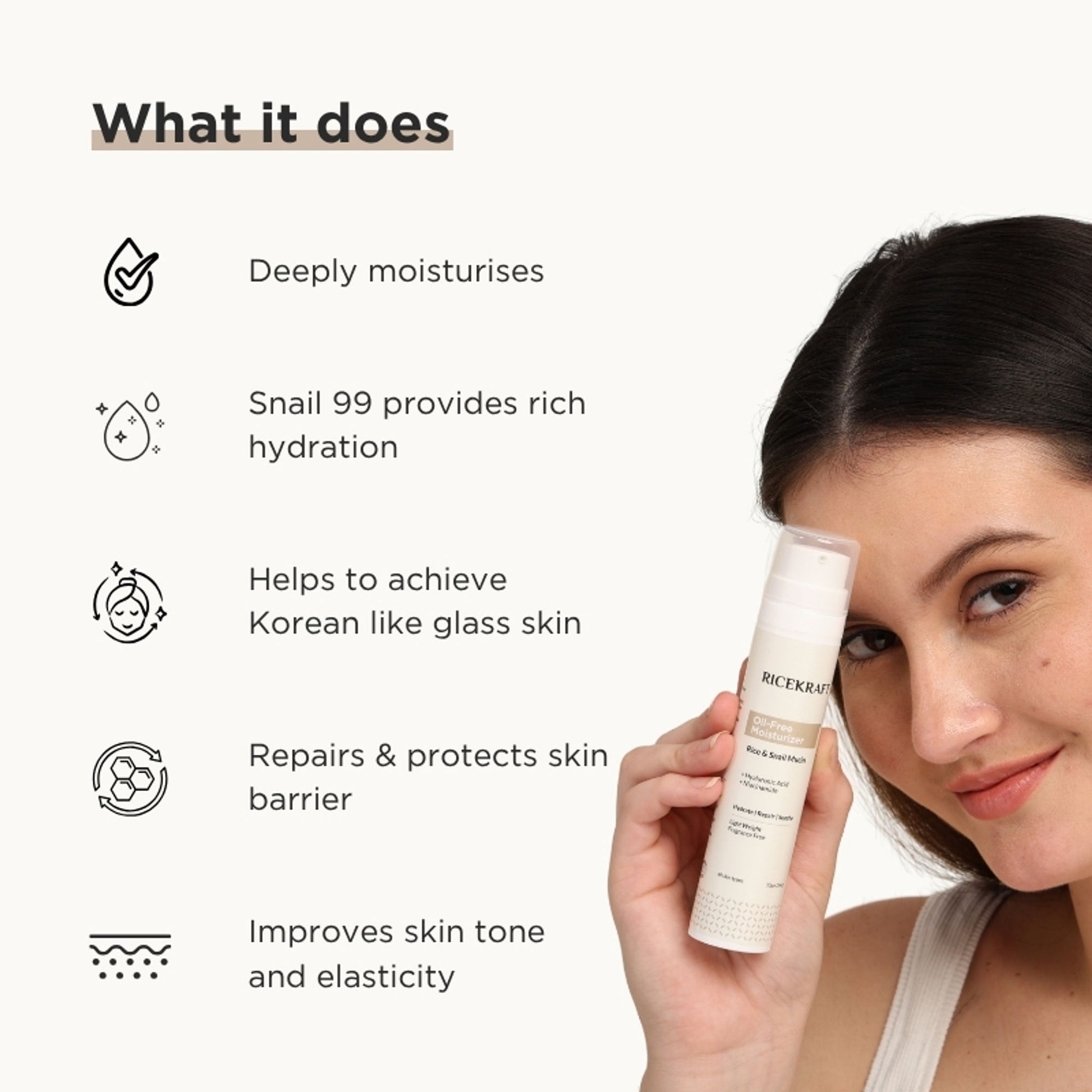 Ricekraft Oil Free Korean Face Moisturizer