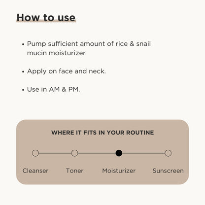 Ricekraft Oil Free Korean Face Moisturizer