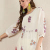 Dhiyona IE Women Floral Printed Cotton Kurta with Trousers
