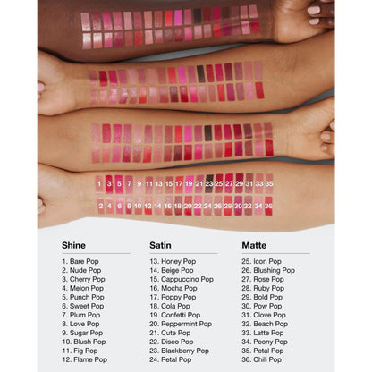 Clinique Pop Longwear Lipstick - Flame